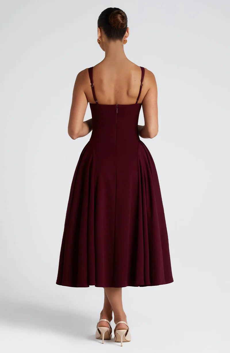 Square neckline dress